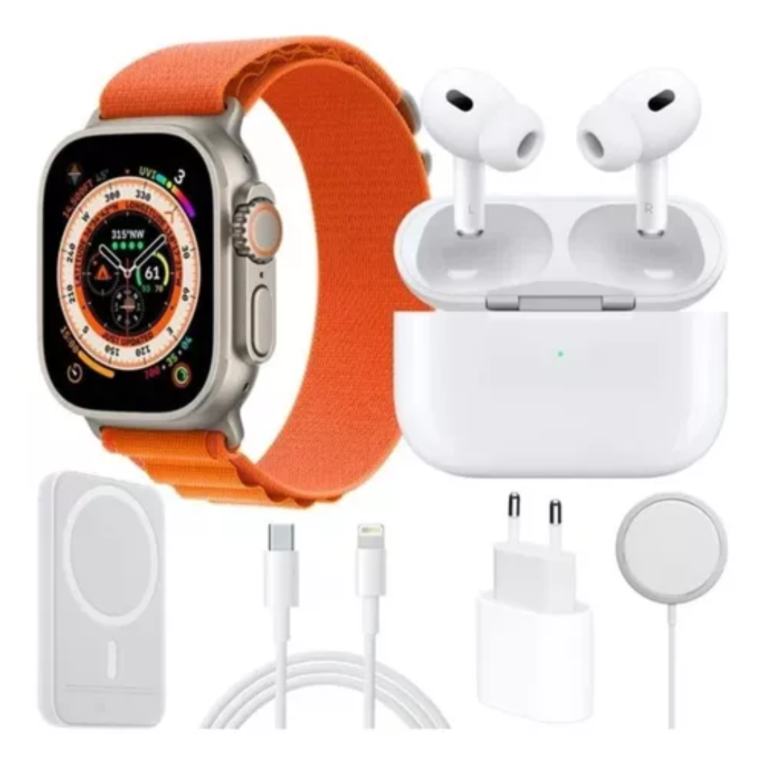 Combo:Smartwatch+PowerBank+Audifonos(X8