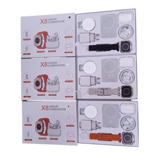Combo:Smartwatch+PowerBank+Audifonos(X8