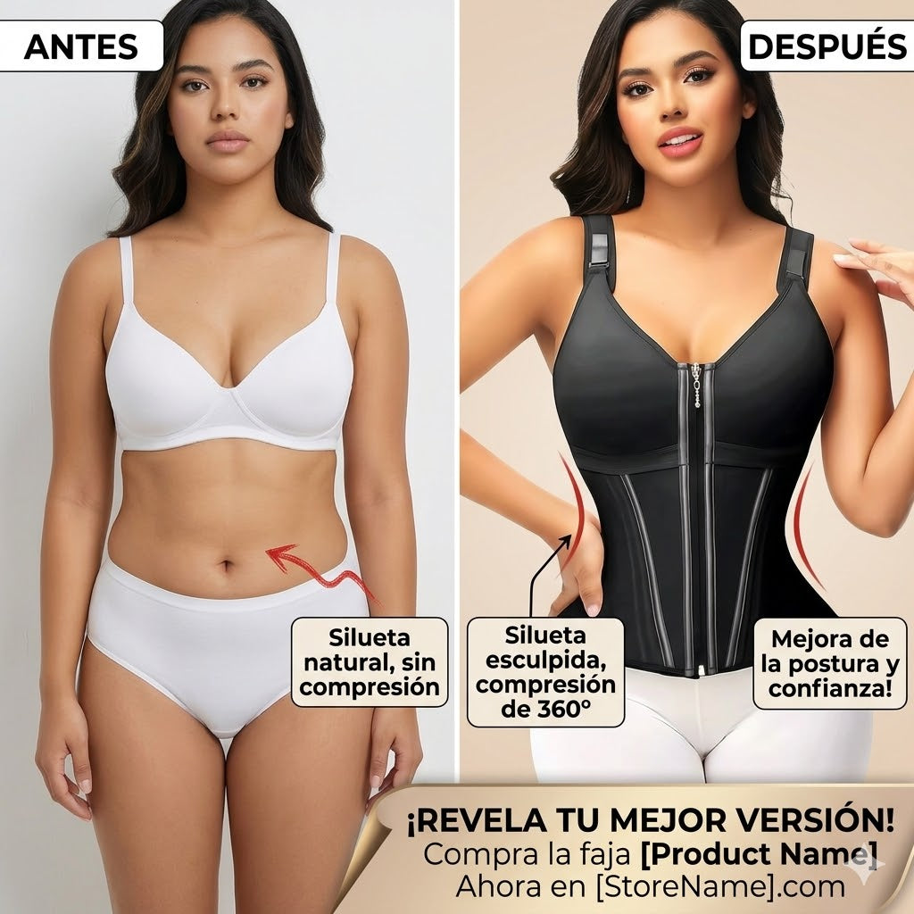 Faja chaleco con brasier